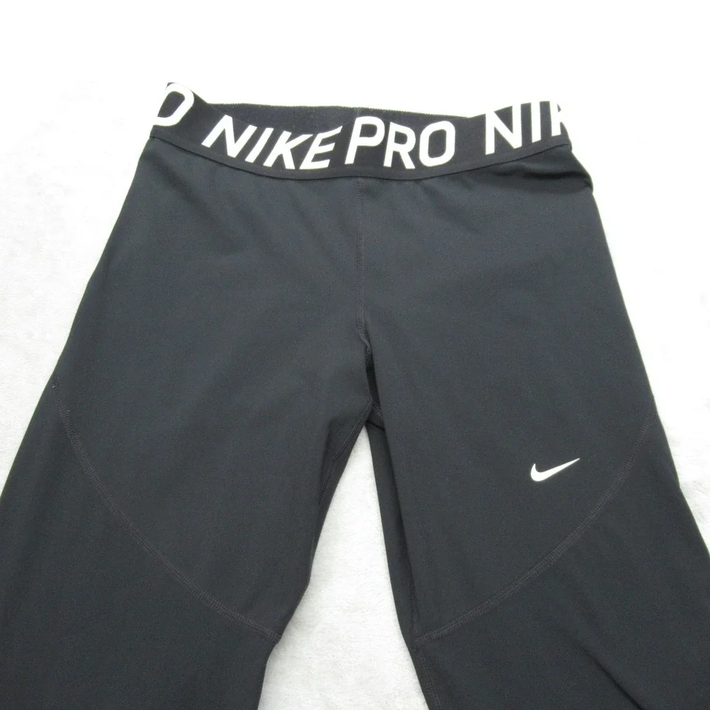 Nike Pro‎ Leggings Mens XL Black Dri-FIT Compression Lightweight Athletic 28x28